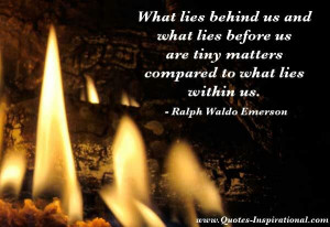 Deep within or beyond the surface of the real YOU