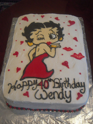 Gallery of: 16 Betty Boop Cake Designs with Quotes