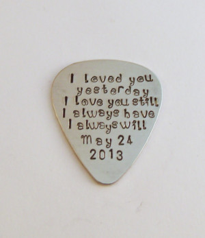 Love Quotes Guitar Pick,Wedding for Husband, Anniversary for Men ...