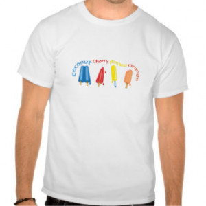 POPSICLE FLAVORS TEE SHIRTS