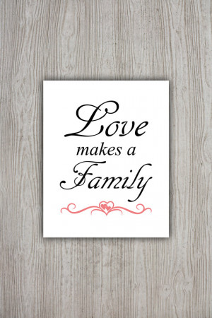Love Quote Poster, Calligraphy Quote, Family Wall Decor, Typographic ...