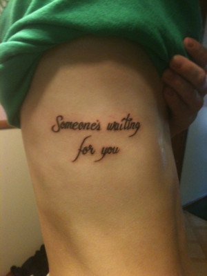 Someone’s waiting for you” Disney inspired quote tattoo from The ...
