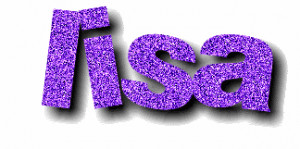 Lisa Animated Glitter Text - glitter-name, name-lisa