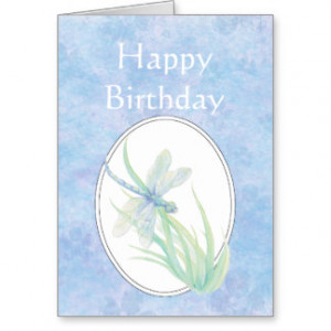 Dragonflies Happy Birthday