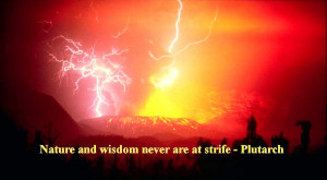 Lightning Striking Volcano Inspirational Quotes