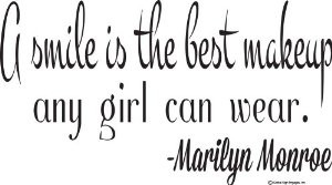 ... Makeup Any Girl Can Wear Decal- Marilyn Monroe Wall Quotes by Global