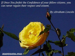 If once you forfeit the confidence of your fellow confidence quote