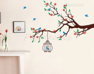 Removable Vinyl Wall Tree Decals Stickers, Stencils Wall Art