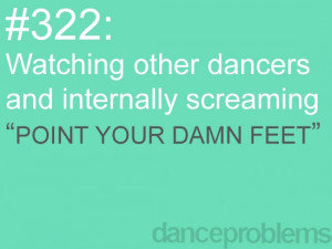 dancer problems