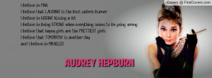 Audrey Hepburn believe in pink cover