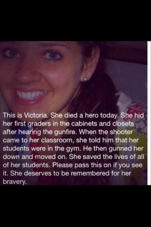 TEACHER=HERO!!! Her Sacrifice We Shall Never Forget!!! we should ...