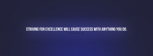 Striving For Excellence Quote Picture