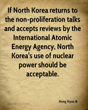 If North Korea returns to the non-proliferation talks and accepts ...