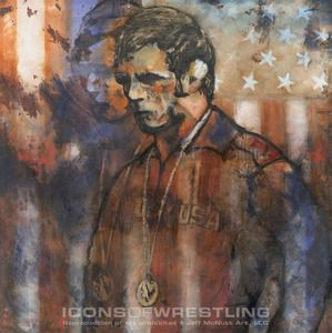 Image of GABLE USA 1972, art by Jeff McNutt Dan Gable was the Hawkeyes ...