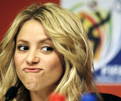 Shakira Funny Face