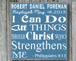 Baptism Christening Bible Verse Sign,Baptism Gift,Great Confirmation ...