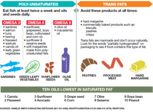 good fats vs bad fats chart