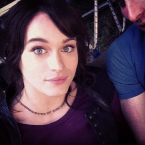 Leven Rambin as Clarisse La Rue on the set of Percy Jackson: Sea of ...