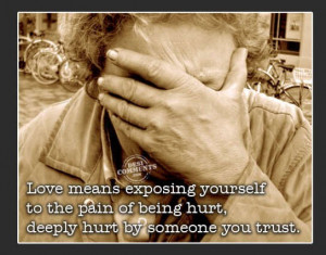 The pain of being hurt