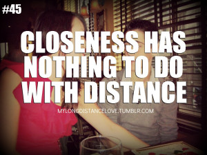 closeness has nothing to do with distance