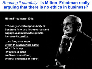 Milton Friedman Quotes Social Responsibility