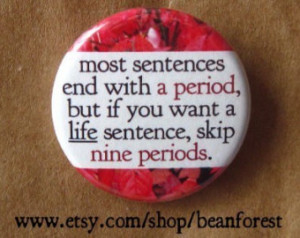 most sentences end with a period