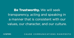 ... Manifesto Principle No.9 | #nonprofit #inspiration #trust #quotes