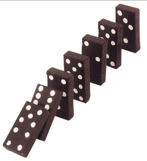 Now I know how a domino feels when it's waiting to get knocked down!
