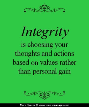 Quotes about integrity