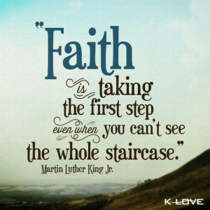 Let me step out in faith...