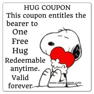 hug coupon this coupon entitles the bearer to one free hug redeemable ...