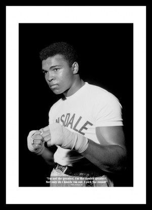 Muhammad Ali Classic Quote Boxing Print