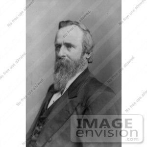 Portrait Rutherford Hayes The President Usa Jvpd