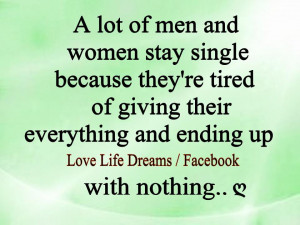 Love Quotes Single Women Men