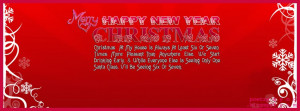 Merry Christmas FB Wishes Quote with Facebook Timeline and Happy New ...