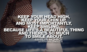 Keep Your Head Up Quotes Marilyn Monroe tumblr lyyadcz0V01r80jjso1 500 ...
