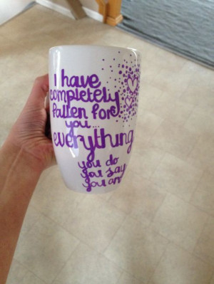 DIY Sharpie Mug with a love quote