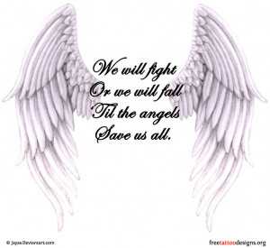 angel wing tattoos with quotes angel wings tattoos