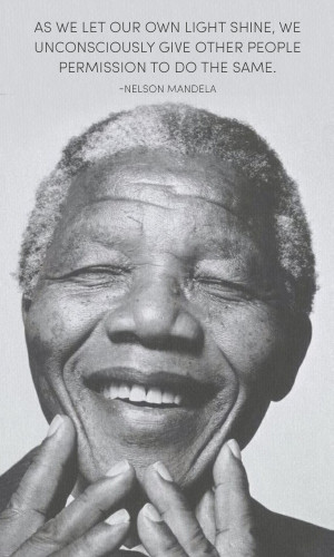 Nelson Mandela Quote Light Shine