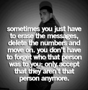 ... move on. you don't have to forget who that person was to you; only