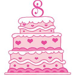8th_anniversary_cake_greeting_card.jpg?height=250&width=250 ...