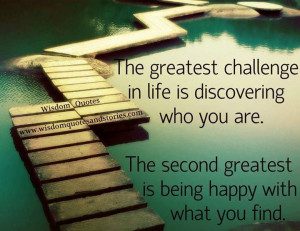 the greatest challenge.....