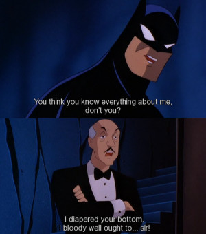 Alfred Pennyworth batman the animated series btas Kevin Conroy gettin ...