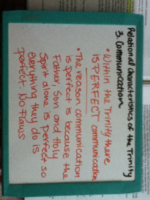 Relational characteristics of the Trinity