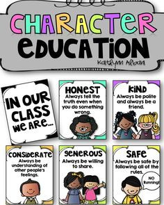 Character Education Posters for Elementary - In our class, we are ...
