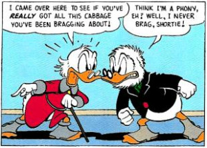 Flintheart is confronted by Scrooge in his first appearance, The ...