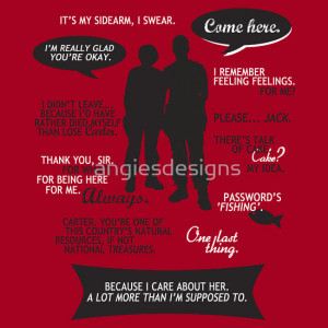 ... › Portfolio › Stargate SG-1 - Sam & Jack quotes (B/W design