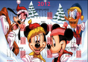 Calendar Mickey Mouse Prietenii Calendare