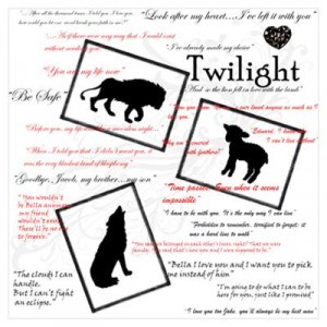 ... > Wall Art > Posters > Twilight- Lion lamb Wolf Quotes Poster