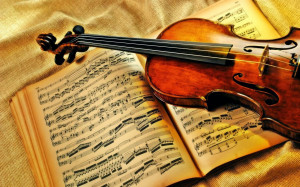 Violin Music Notes Wallpaper Violin wallpaper with music